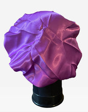 Load image into Gallery viewer, Satin Toddler Kids Purple Hair Bonnet
