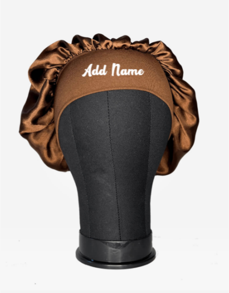 Satin Brown Hair Bonnet