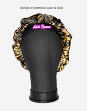 Load image into Gallery viewer, Satin Leopard Print Hair Bonnet
