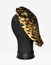 Load image into Gallery viewer, Satin Leopard Print Hair Bonnet
