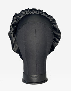 Satin Black Hair Bonnet