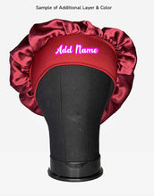 Load image into Gallery viewer, Satin Garnet Hair Bonnet
