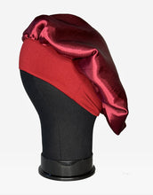 Load image into Gallery viewer, Satin Garnet Hair Bonnet
