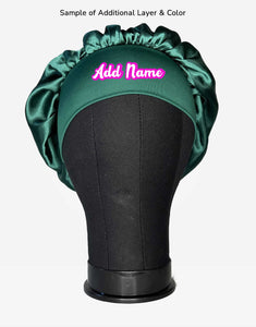 Satin Green Hair Bonnet