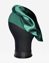 Load image into Gallery viewer, Satin Green Hair Bonnet
