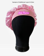 Load image into Gallery viewer, Satin Pink Hair Bonnet
