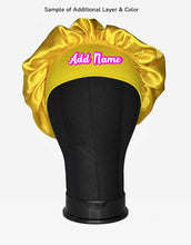 Load image into Gallery viewer, Satin Yellow Hair Bonnet
